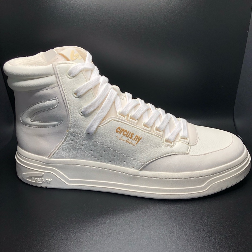 Circus NY Sam Edelman Irving White Lace Up Zipper High Top Sneaker Size 9.5 NWT - Picture 11 of 14